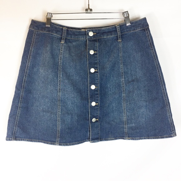 love, Fire Dresses & Skirts - love FIRE Blue Jean Mini Skirt Size 16